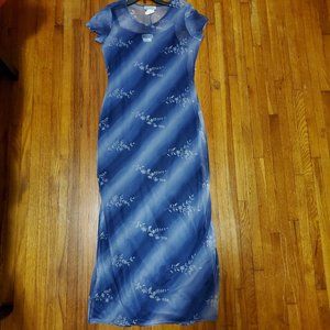 Mirrors Navy Blue Dress with Slip Y2K